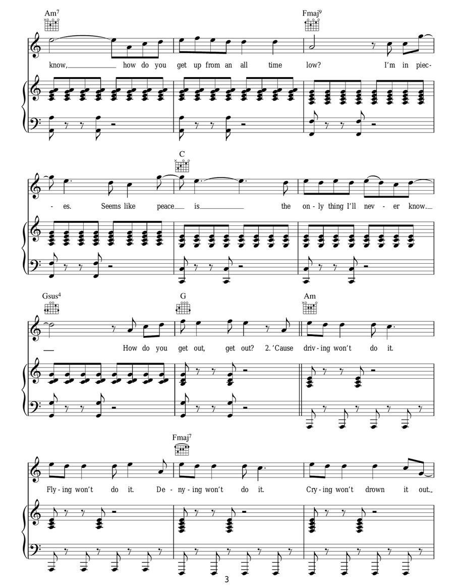 All Time Low All Time Low Acoustic Guitar scores gallery preview page 3