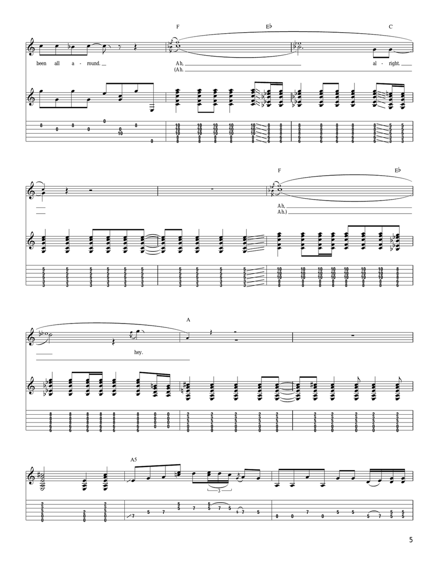 N.S.U. N.S.U. Acoustic Guitar scores gallery preview page 5
