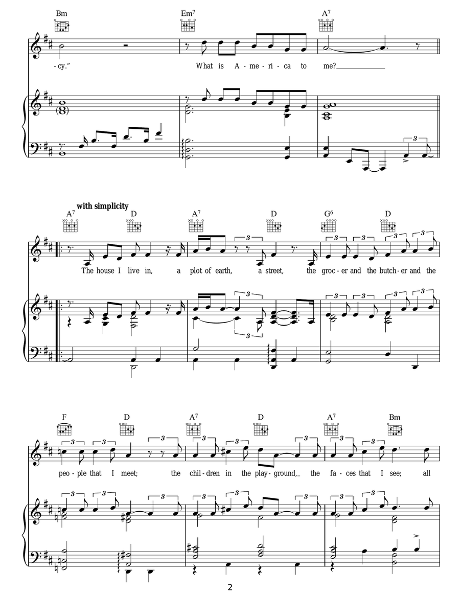 The House I Live In The House I Live In Guitar scores gallery preview page 2