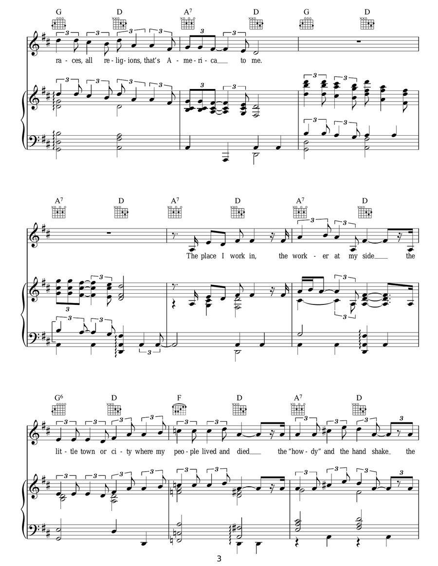 The House I Live In The House I Live In Guitar scores gallery preview page 3