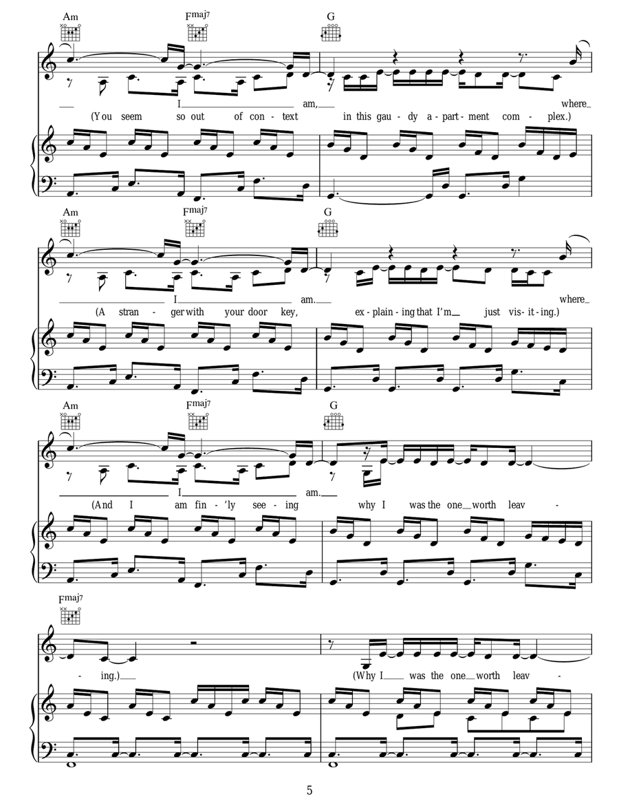 The District Sleeps Alone Tonight Acoustic Guitar scores gallery preview page 5