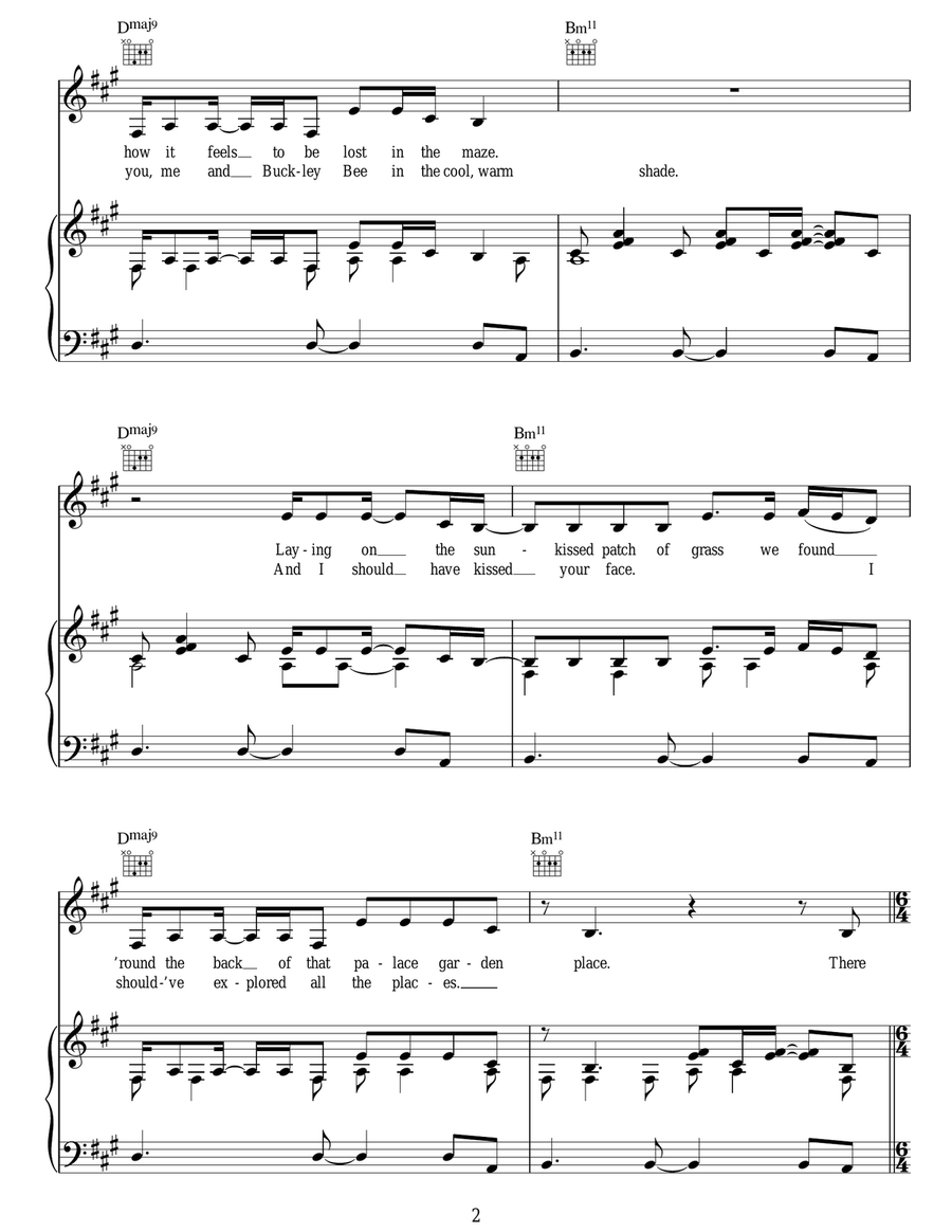 Daffodils Daffodils Acoustic Guitar scores gallery preview page 2