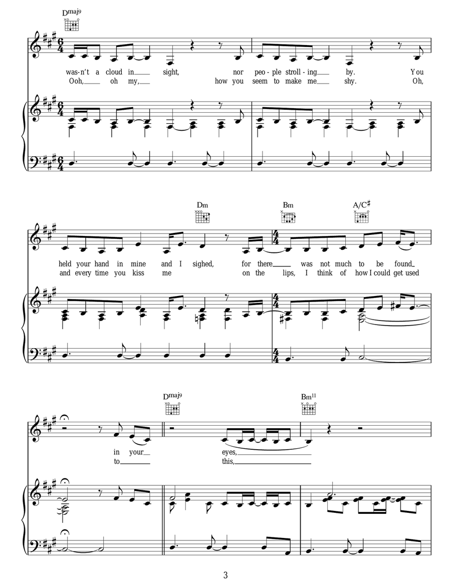 Daffodils Daffodils Acoustic Guitar scores gallery preview page 3