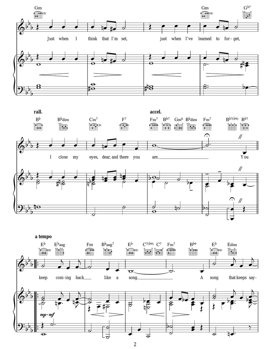 You Keep Coming Back Like A Song Guitar scores gallery preview page 2