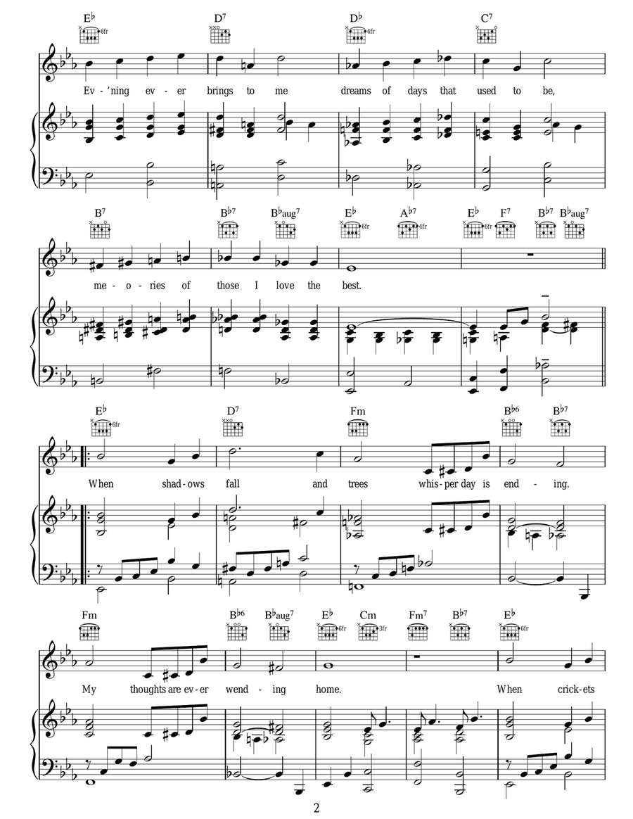 Home (When Shadows Fall) Home (When Shadows Fall) Guitar scores gallery preview page 2