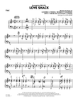 Love Shack - Piano