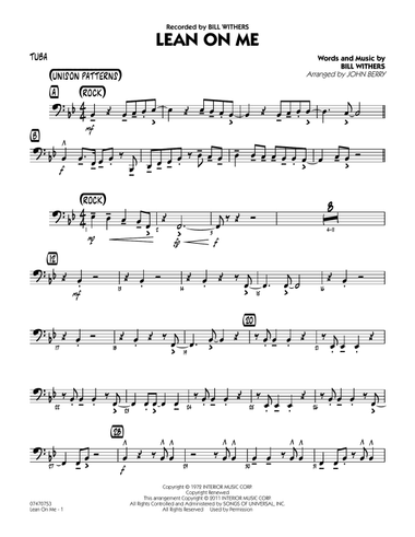 Lean On Me - Tuba