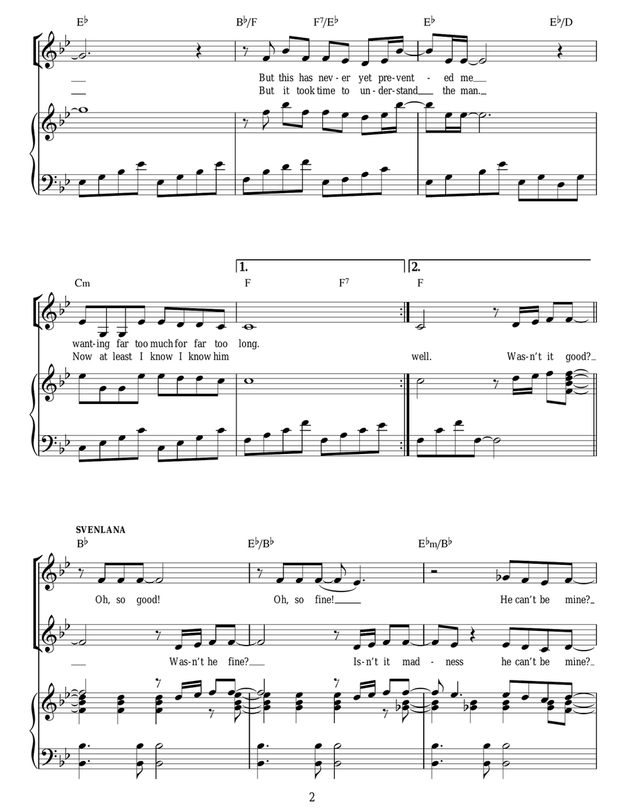 I Know Him So Well (from Chess) Guitar scores gallery preview page 2