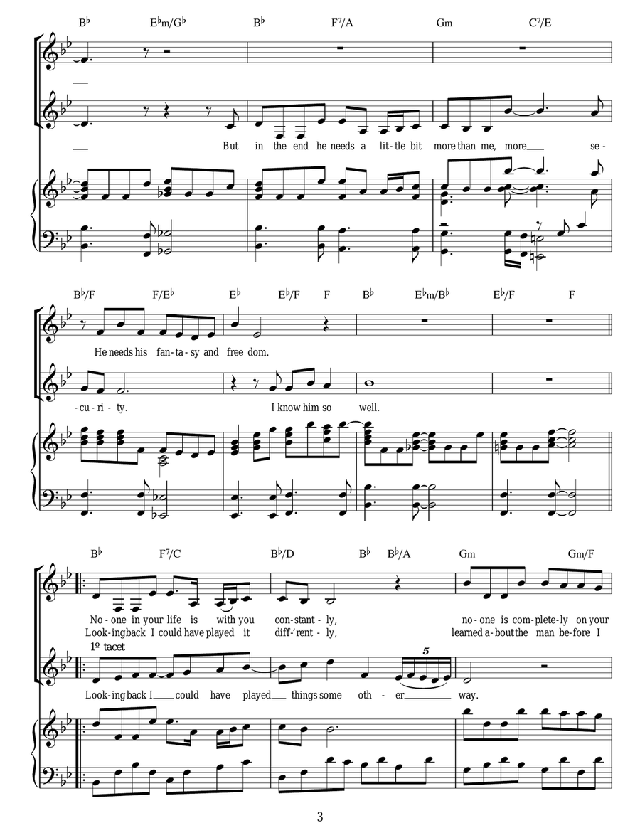 I Know Him So Well (from Chess) Guitar scores gallery preview page 3
