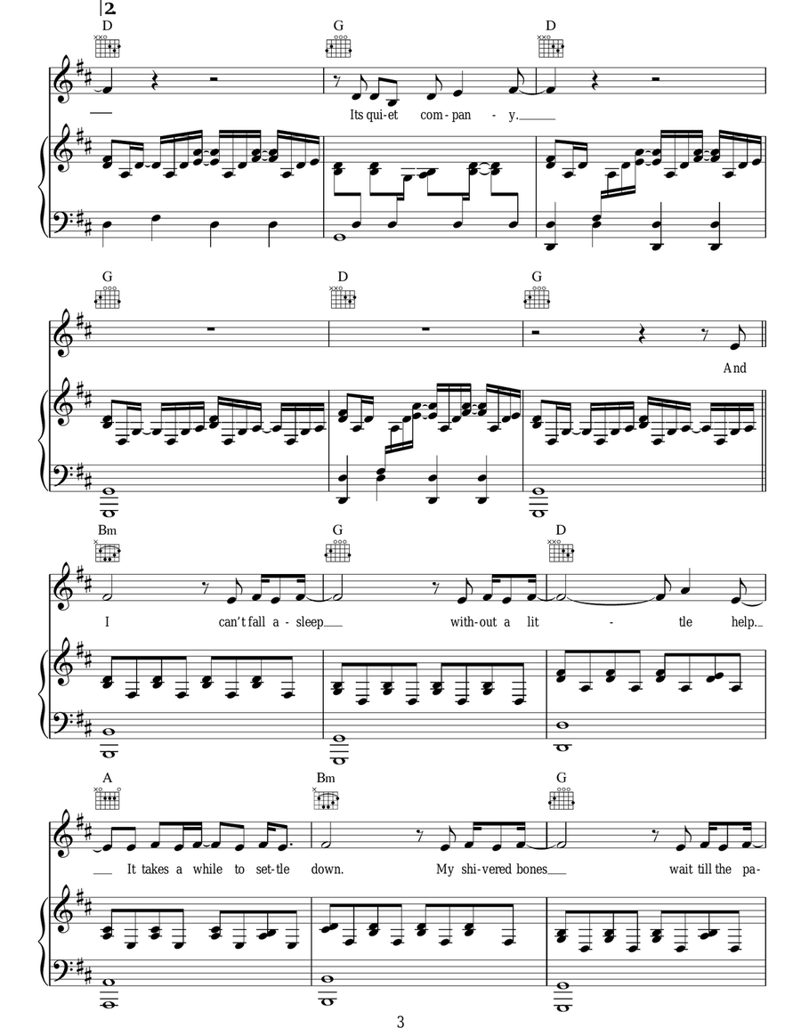 Terrible Love Terrible Love Acoustic Guitar scores gallery preview page 3