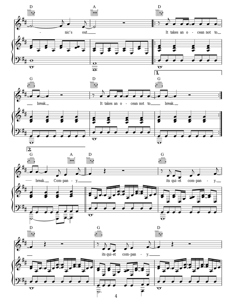 Terrible Love Terrible Love Acoustic Guitar scores gallery preview page 4