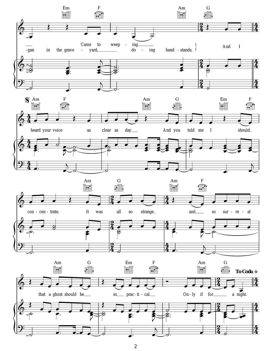 Only If For A Night Only If For A Night Acoustic Guitar scores gallery preview page 2
