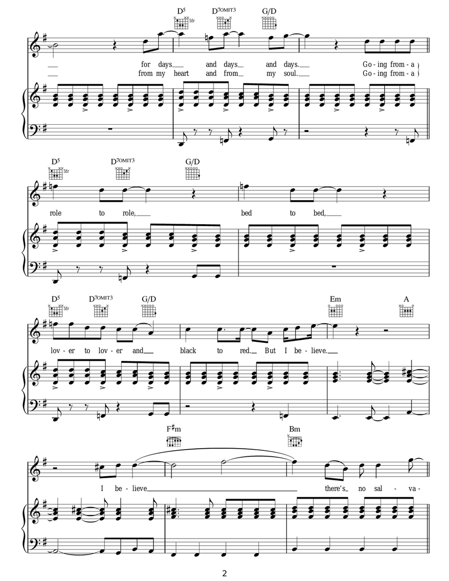 Lover To Lover Lover To Lover Acoustic Guitar scores gallery preview page 2