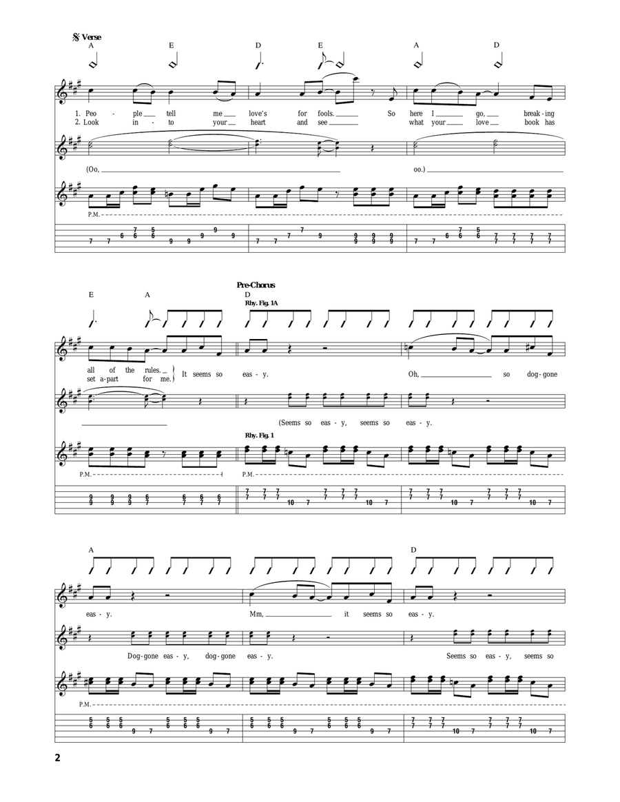 It's So Easy It's So Easy Acoustic Guitar scores gallery preview page 2