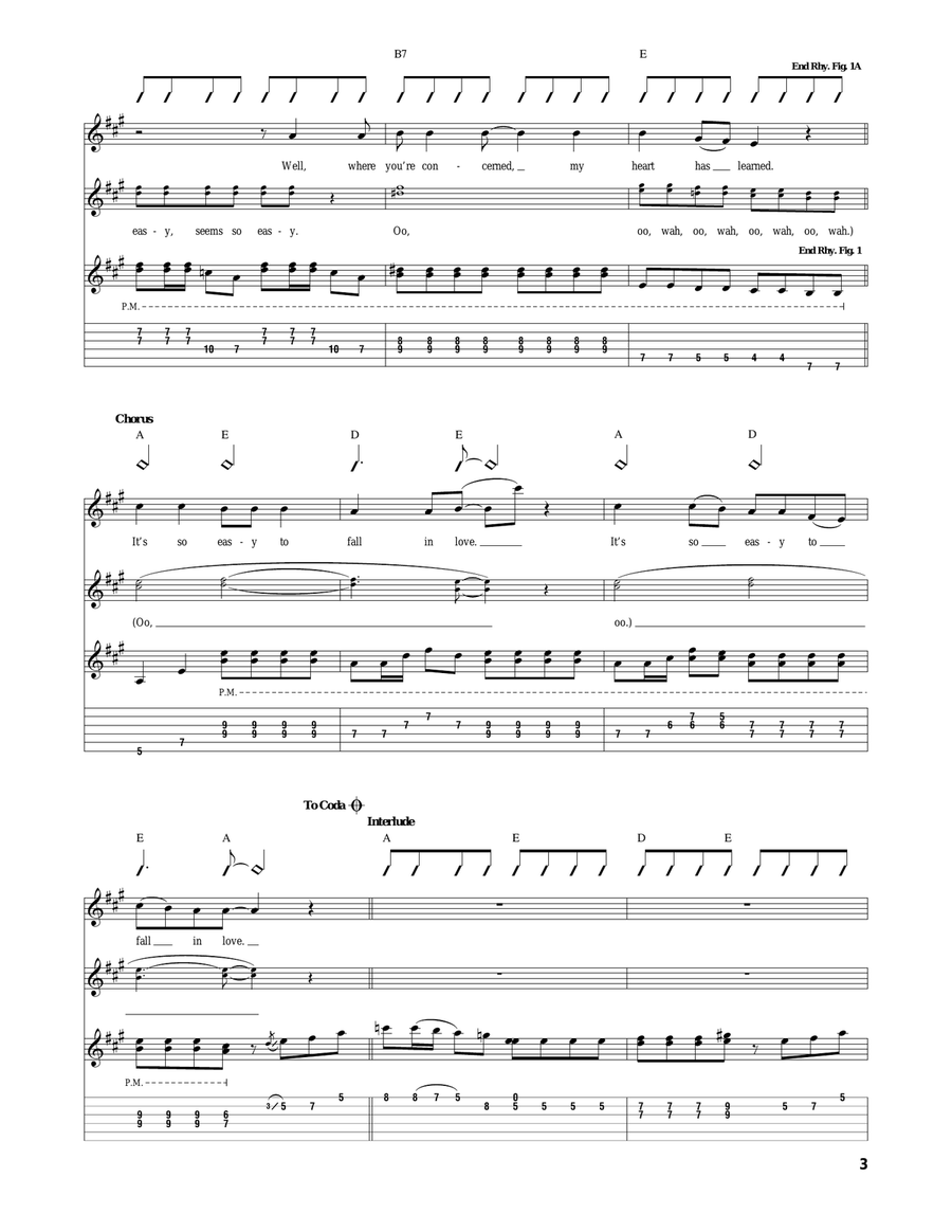 It's So Easy It's So Easy Acoustic Guitar scores gallery preview page 3
