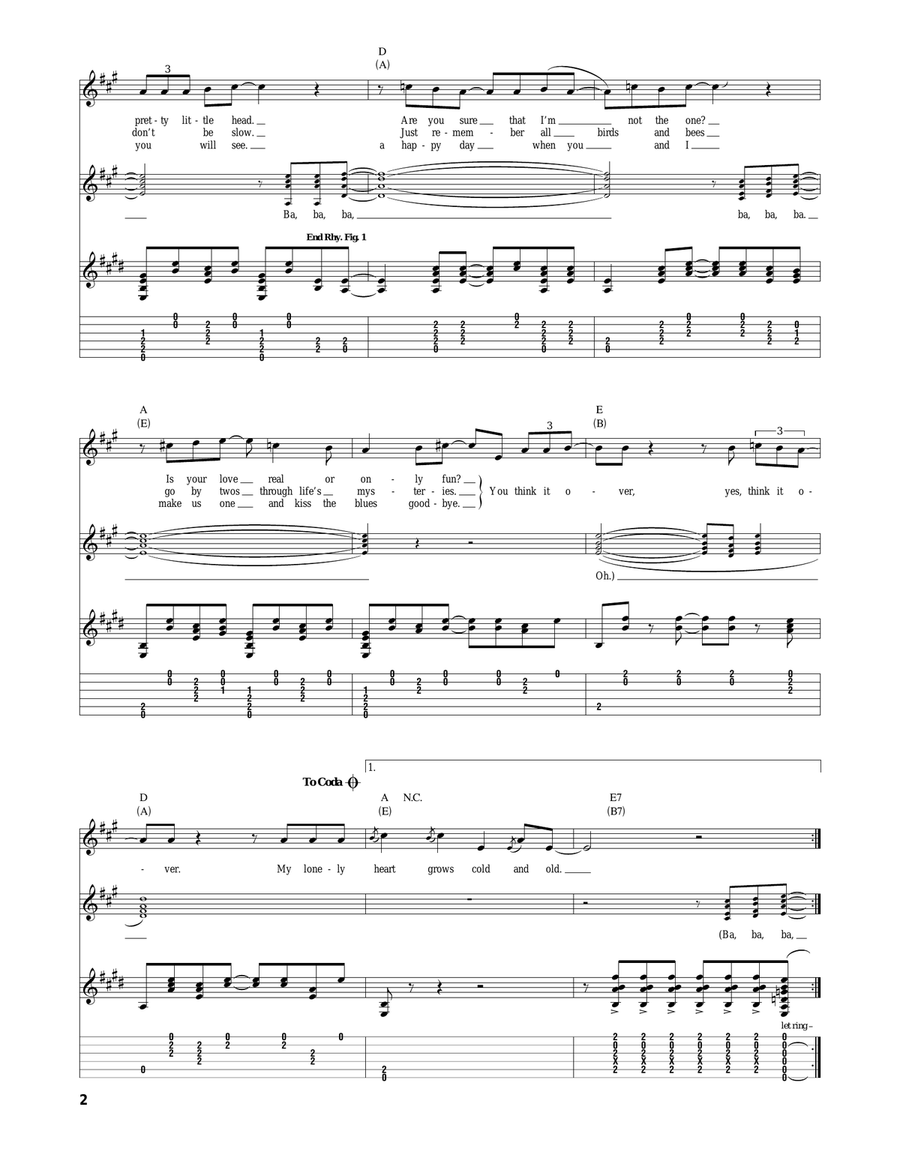 Think It Over Acoustic Guitar scores gallery preview page 2
