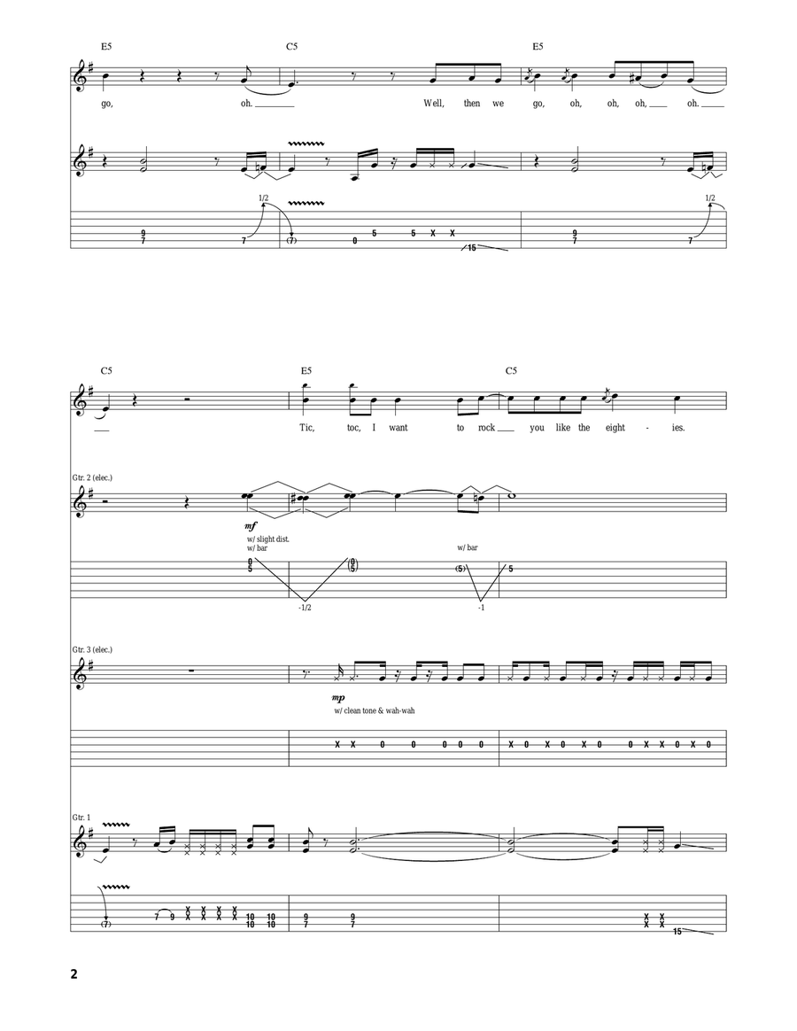 The Adventures Of Rain Dance Maggie Acoustic Guitar scores gallery preview page 2