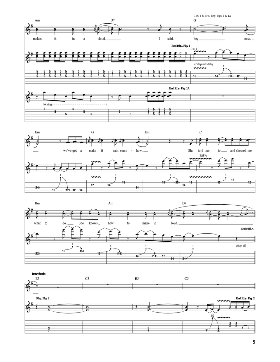 The Adventures Of Rain Dance Maggie Acoustic Guitar scores gallery preview page 5