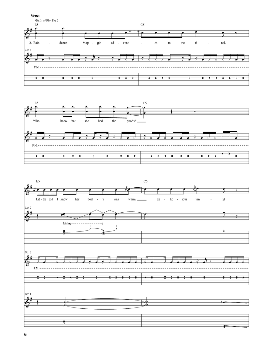 The Adventures Of Rain Dance Maggie Acoustic Guitar scores gallery preview page 6