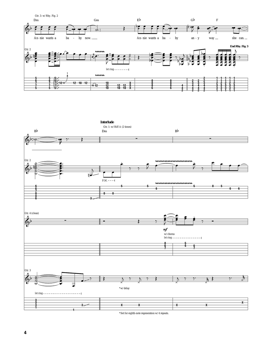 Annie Wants A Baby Annie Wants A Baby Acoustic Guitar scores gallery preview page 4