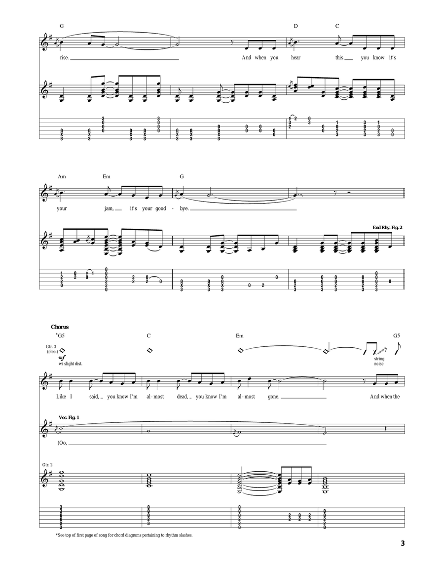 Brendan's Death Song Brendan's Death Song Acoustic Guitar scores gallery preview page 3