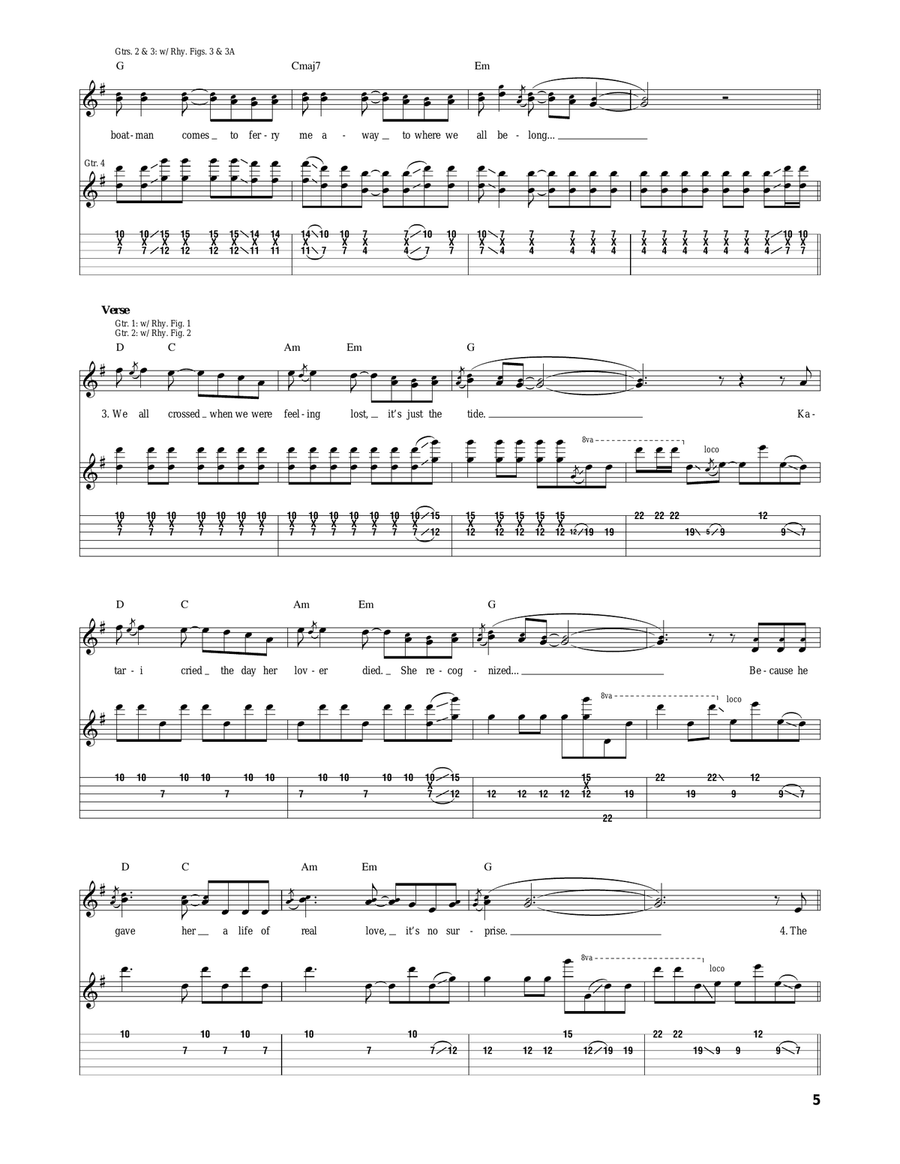 Brendan's Death Song Brendan's Death Song Acoustic Guitar scores gallery preview page 5