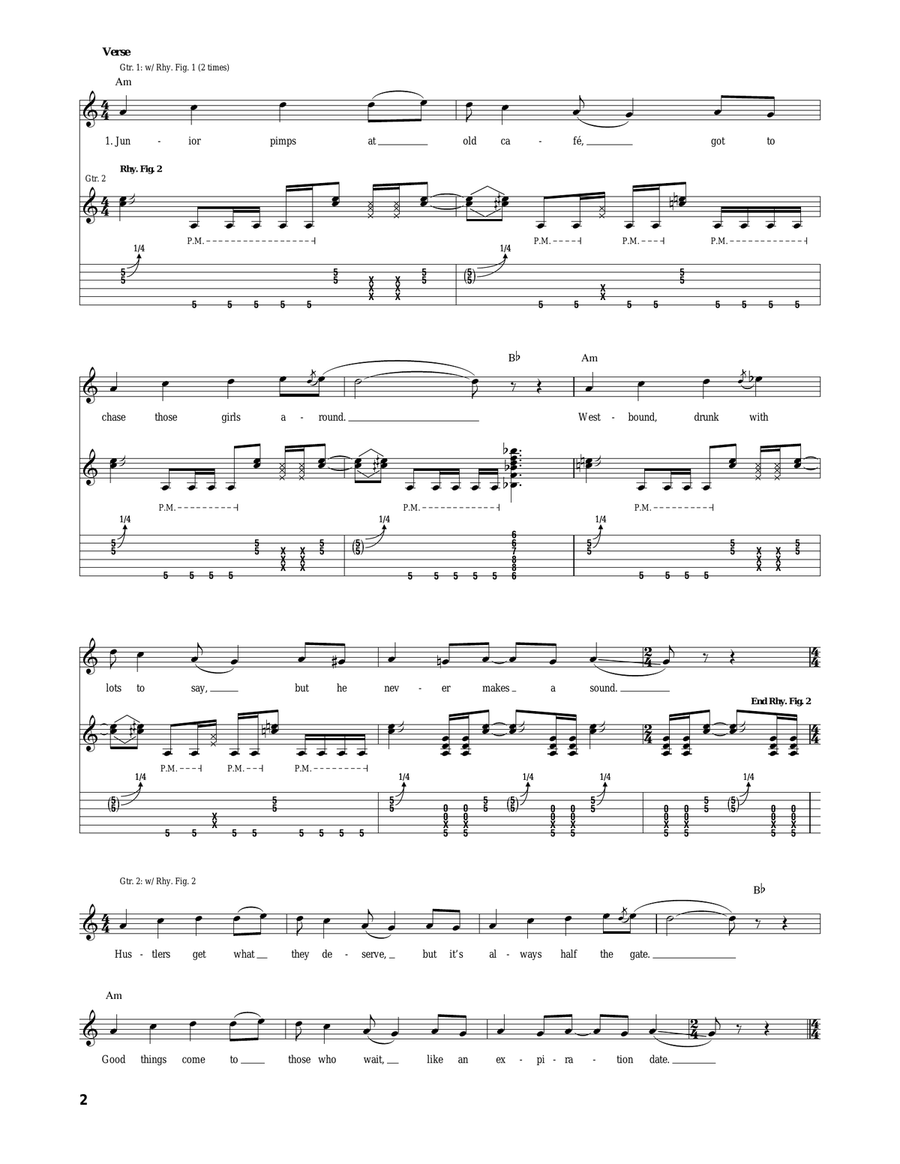 Goodbye Hooray Goodbye Hooray Acoustic Guitar scores gallery preview page 2