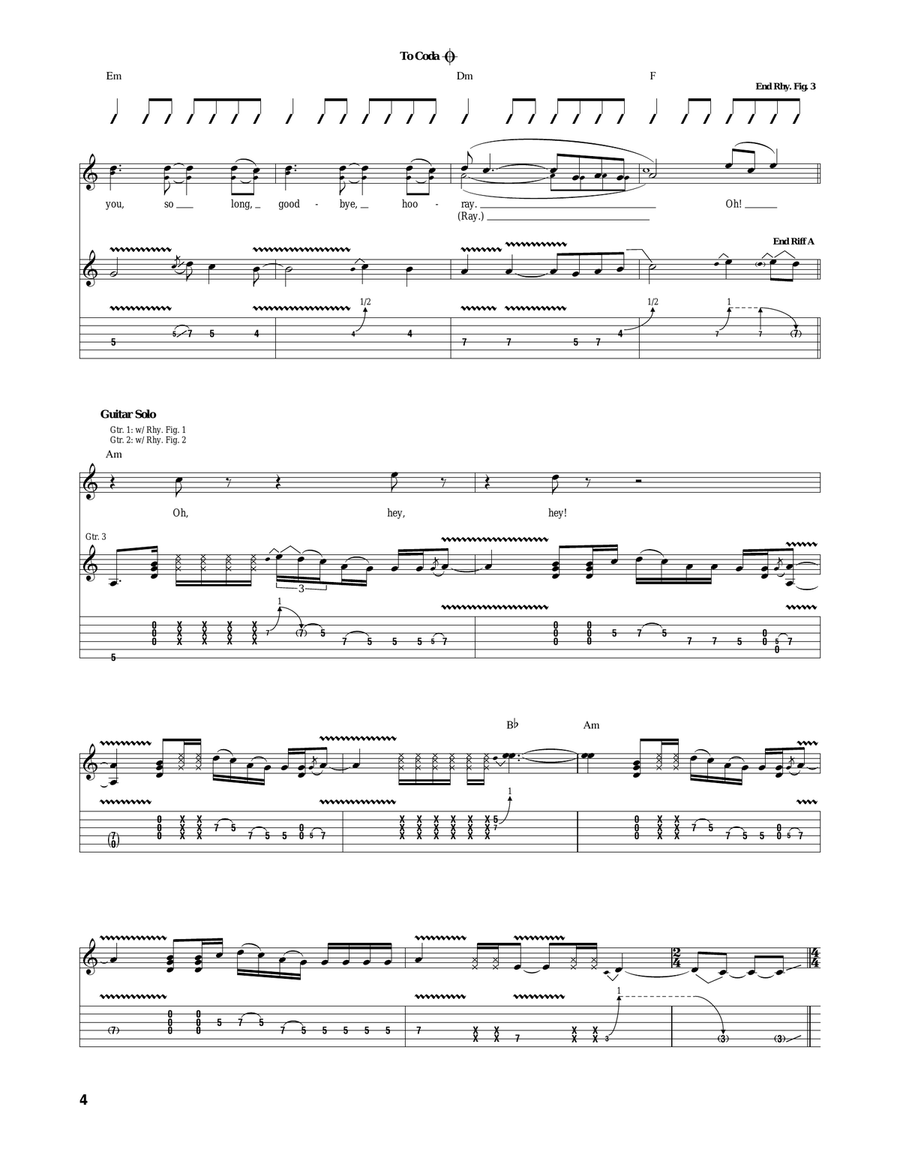 Goodbye Hooray Goodbye Hooray Acoustic Guitar scores gallery preview page 4