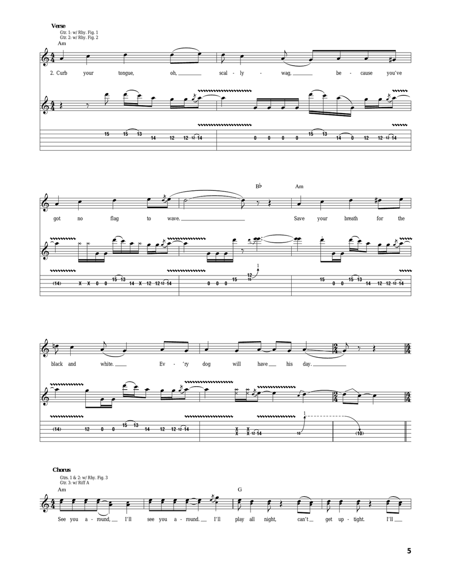 Goodbye Hooray Goodbye Hooray Acoustic Guitar scores gallery preview page 5