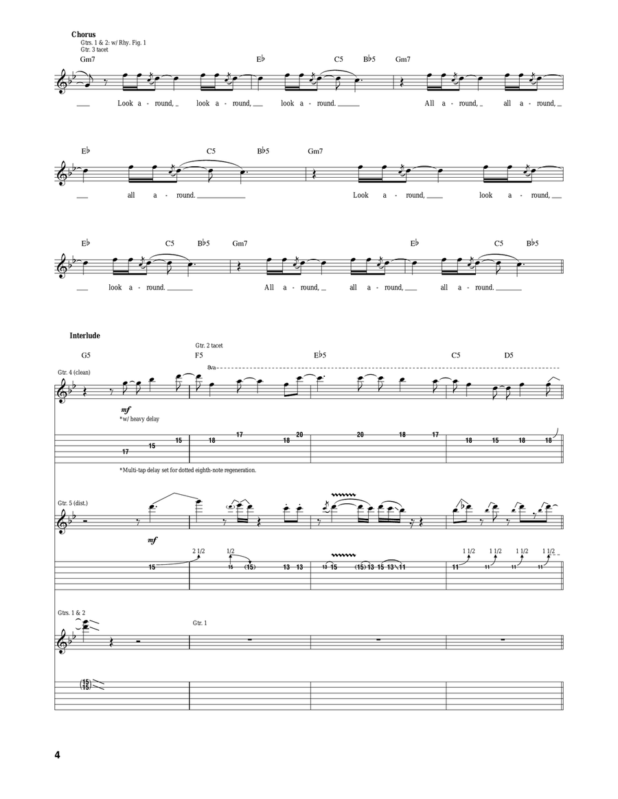 Look Around Look Around Acoustic Guitar scores gallery preview page 4