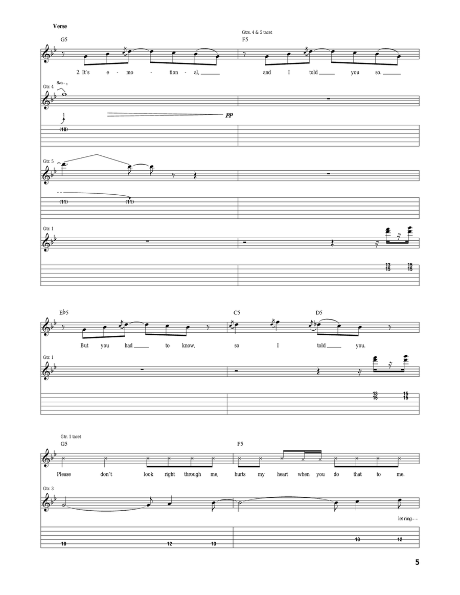 Look Around Look Around Acoustic Guitar scores gallery preview page 5