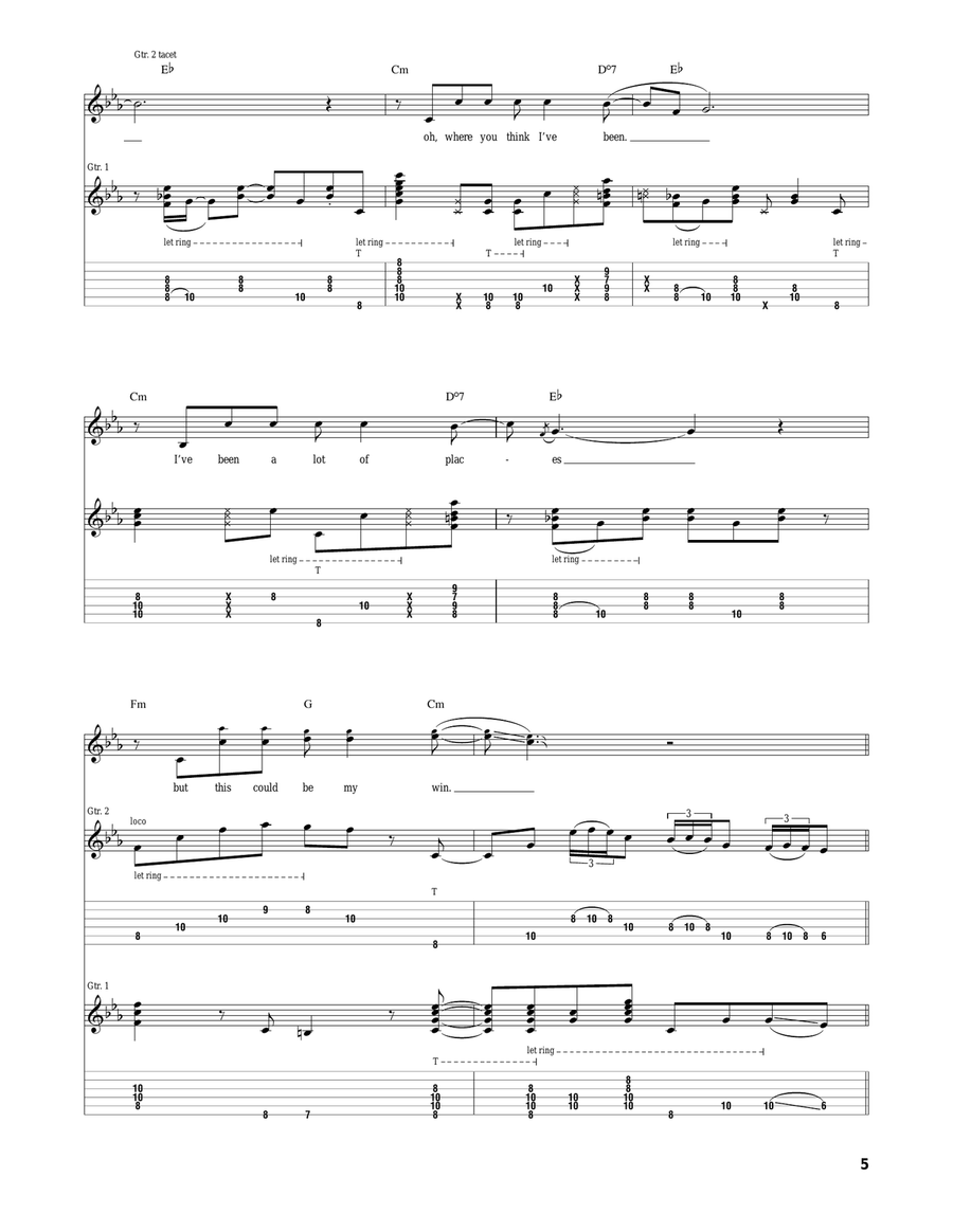 Meet Me At The Corner Meet Me At The Corner Acoustic Guitar scores gallery preview page 5