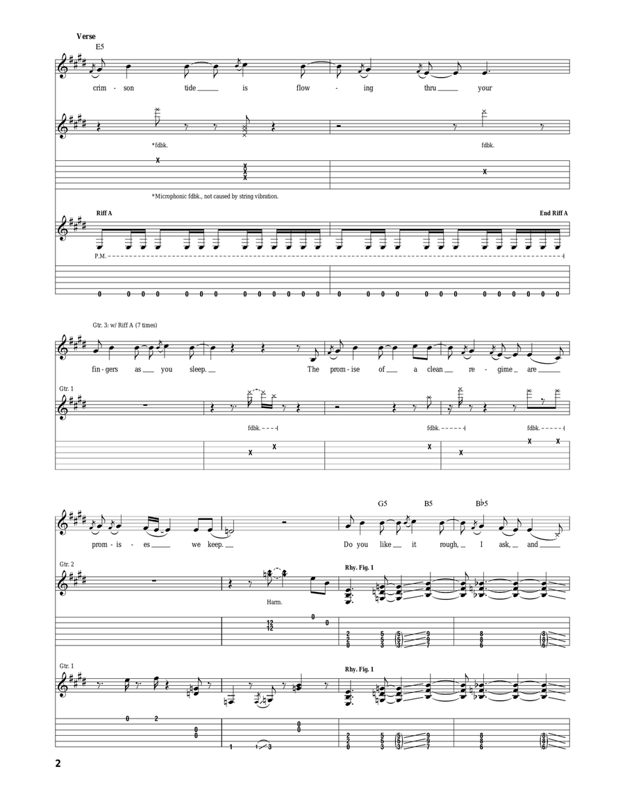 Monarchy Of Roses Monarchy Of Roses Acoustic Guitar scores gallery preview page 2