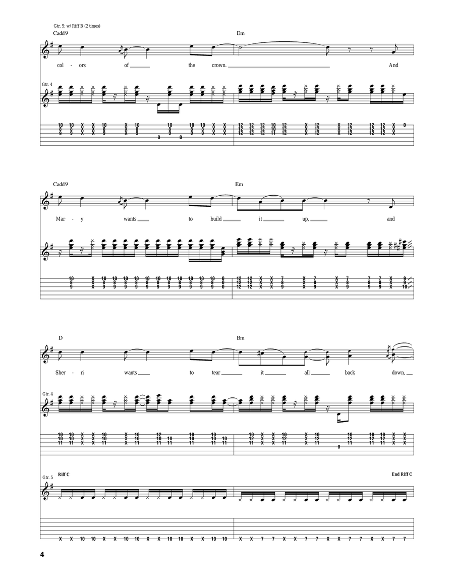 Monarchy Of Roses Monarchy Of Roses Acoustic Guitar scores gallery preview page 4