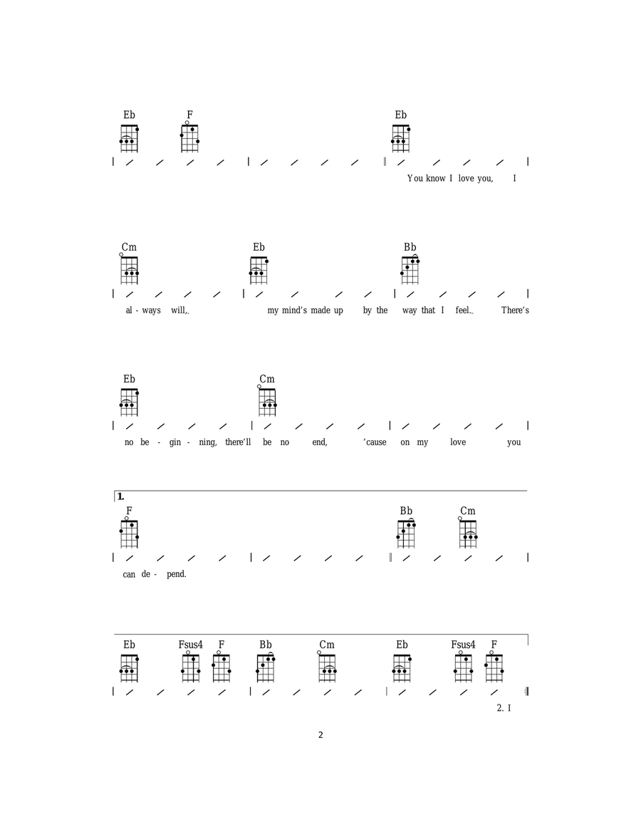 Love Is All Around Love Is All Around Ukulele scores gallery preview page 2