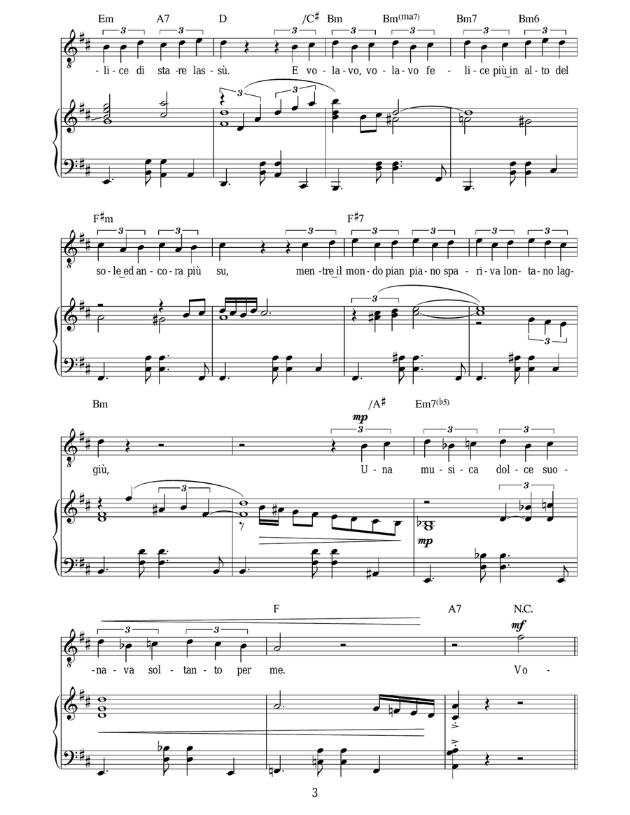 Volare (Nel Blu, Dipinto Di Blu) Acoustic Guitar scores gallery preview page 3