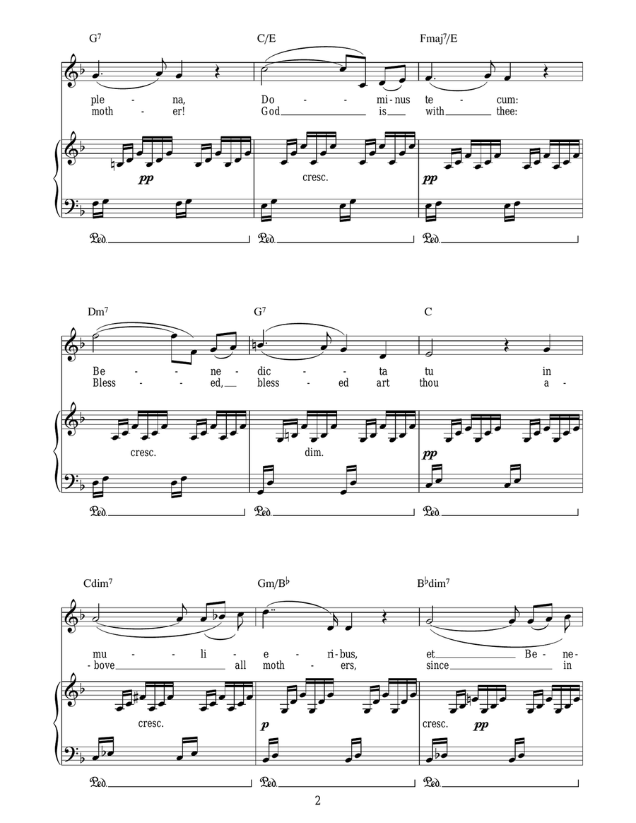 Ave Maria Ave Maria Acoustic Guitar scores gallery preview page 2
