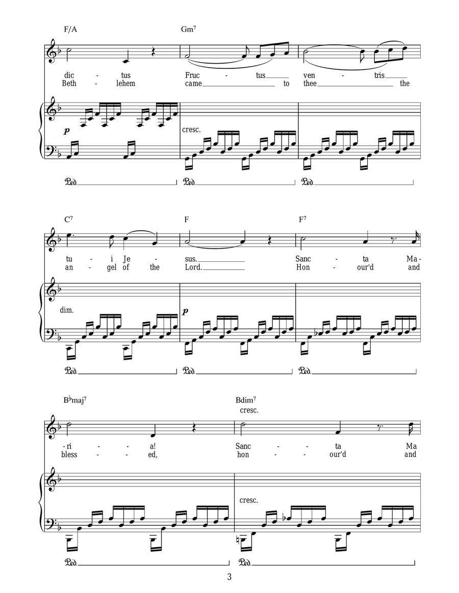 Ave Maria Ave Maria Acoustic Guitar scores gallery preview page 3