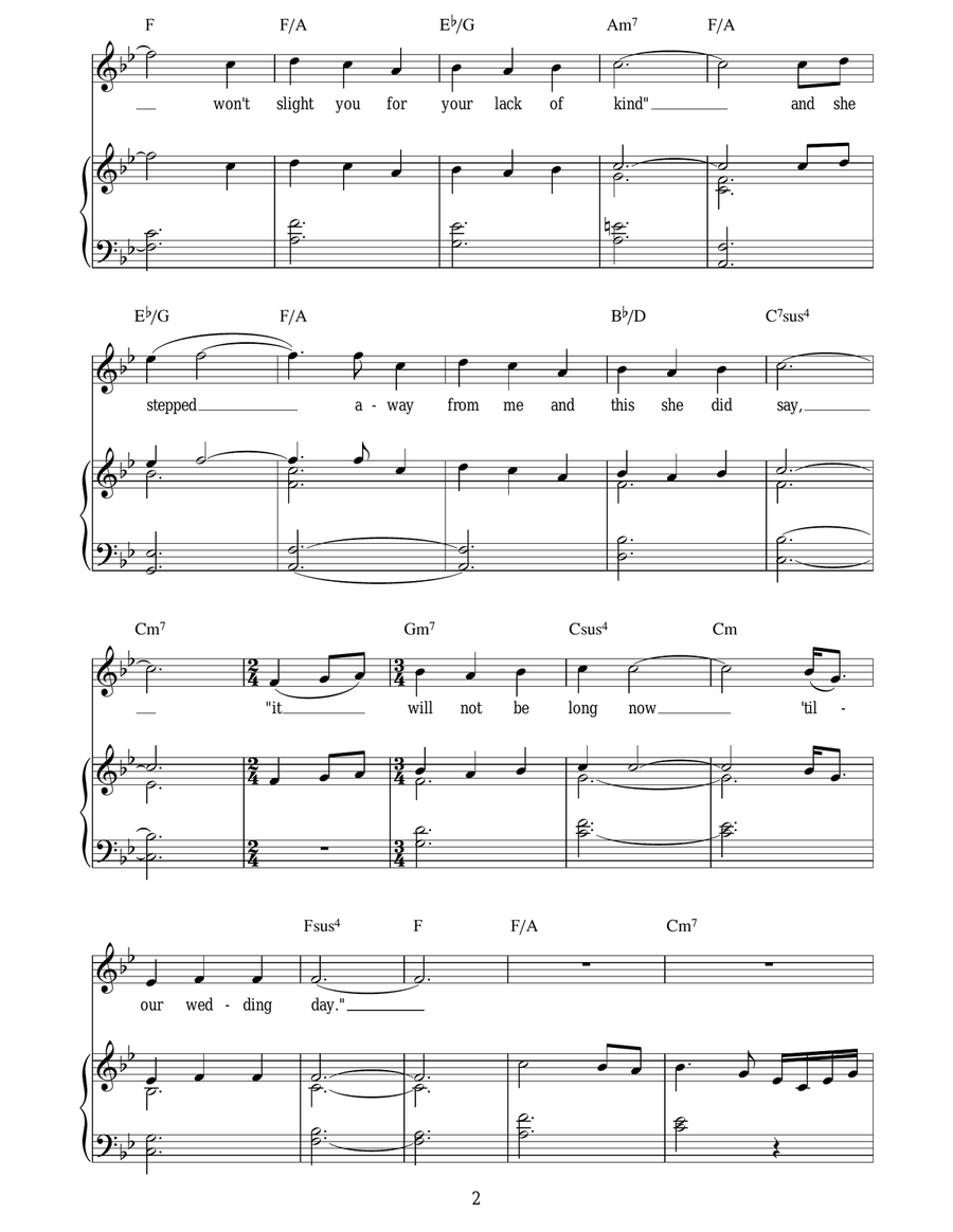 She Moved Through The Fair Acoustic Guitar scores gallery preview page 2