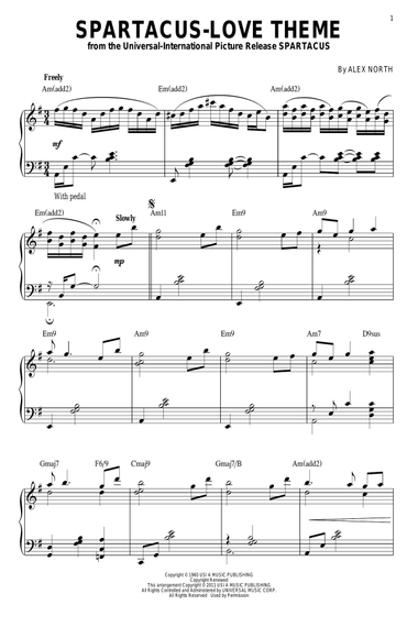 Spartacus - Love Theme [Jazz version] (arr. Brent Edstrom)