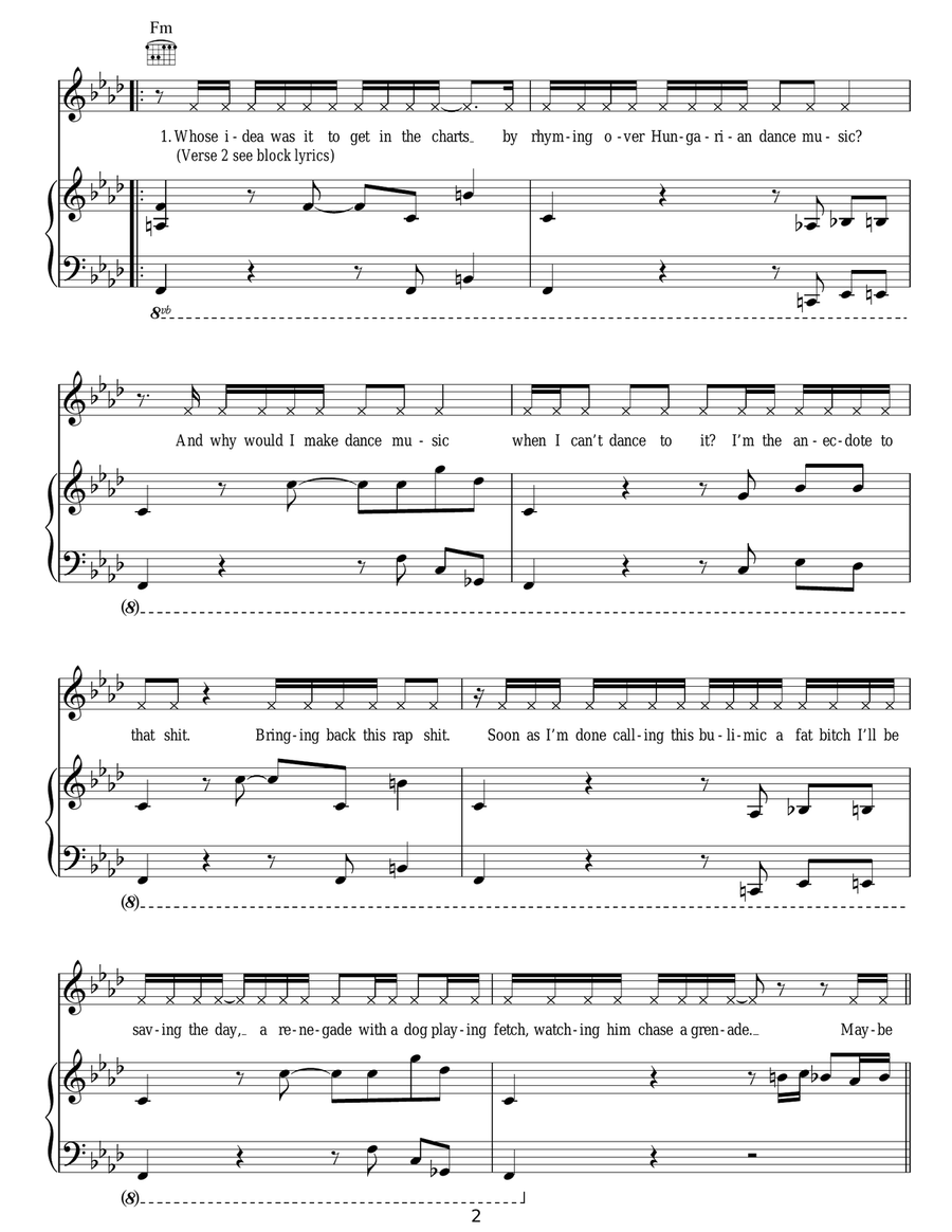 At Your Inconvenience Guitar scores gallery preview page 2
