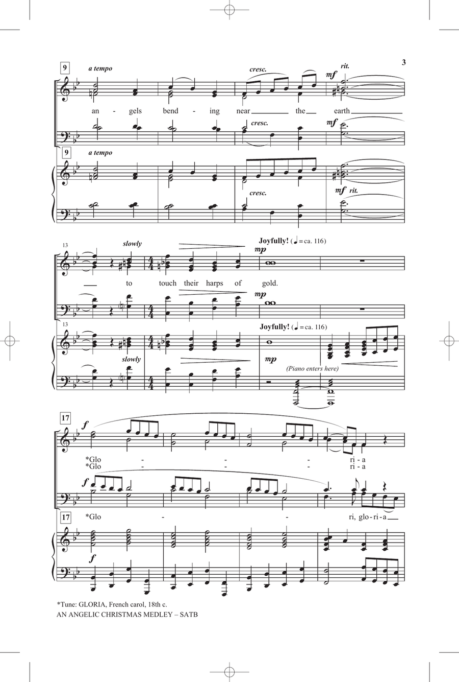 An Angelic Christmas Medley 4-Part scores gallery preview page 2