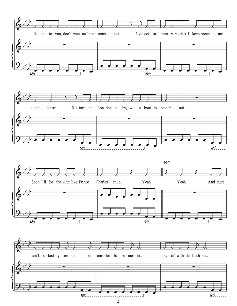 Pass Out Pass Out Acoustic Guitar scores gallery preview page 4