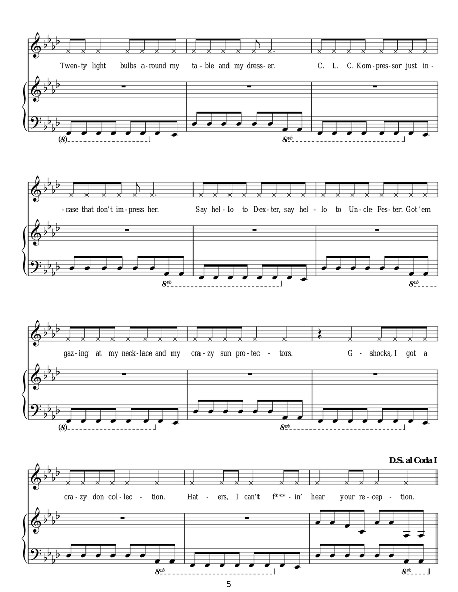 Pass Out Pass Out Acoustic Guitar scores gallery preview page 5