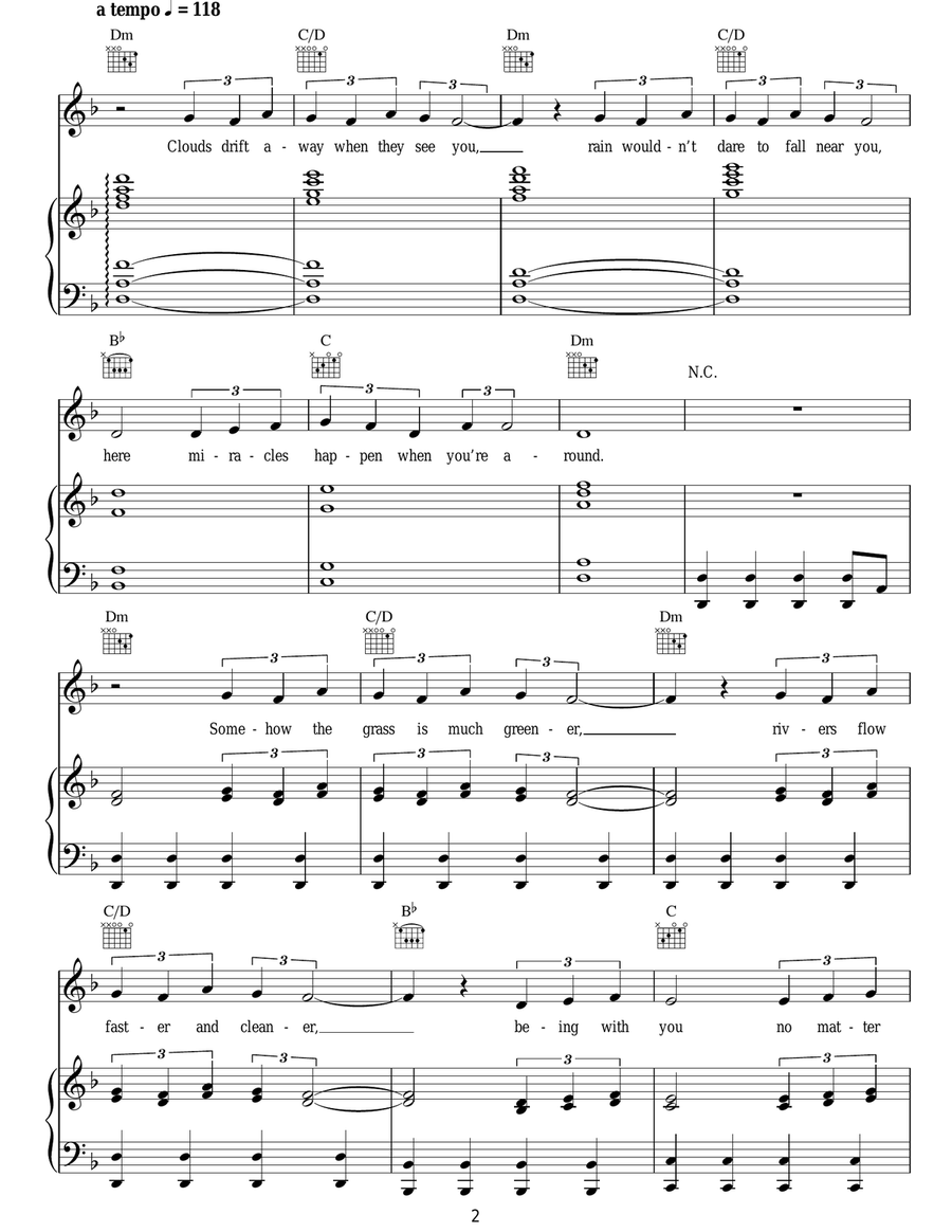 Miracles Acoustic Guitar scores gallery preview page 2