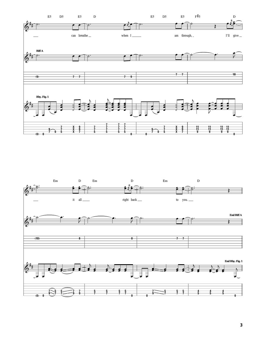 Blasteroid Blasteroid Acoustic Guitar scores gallery preview page 3