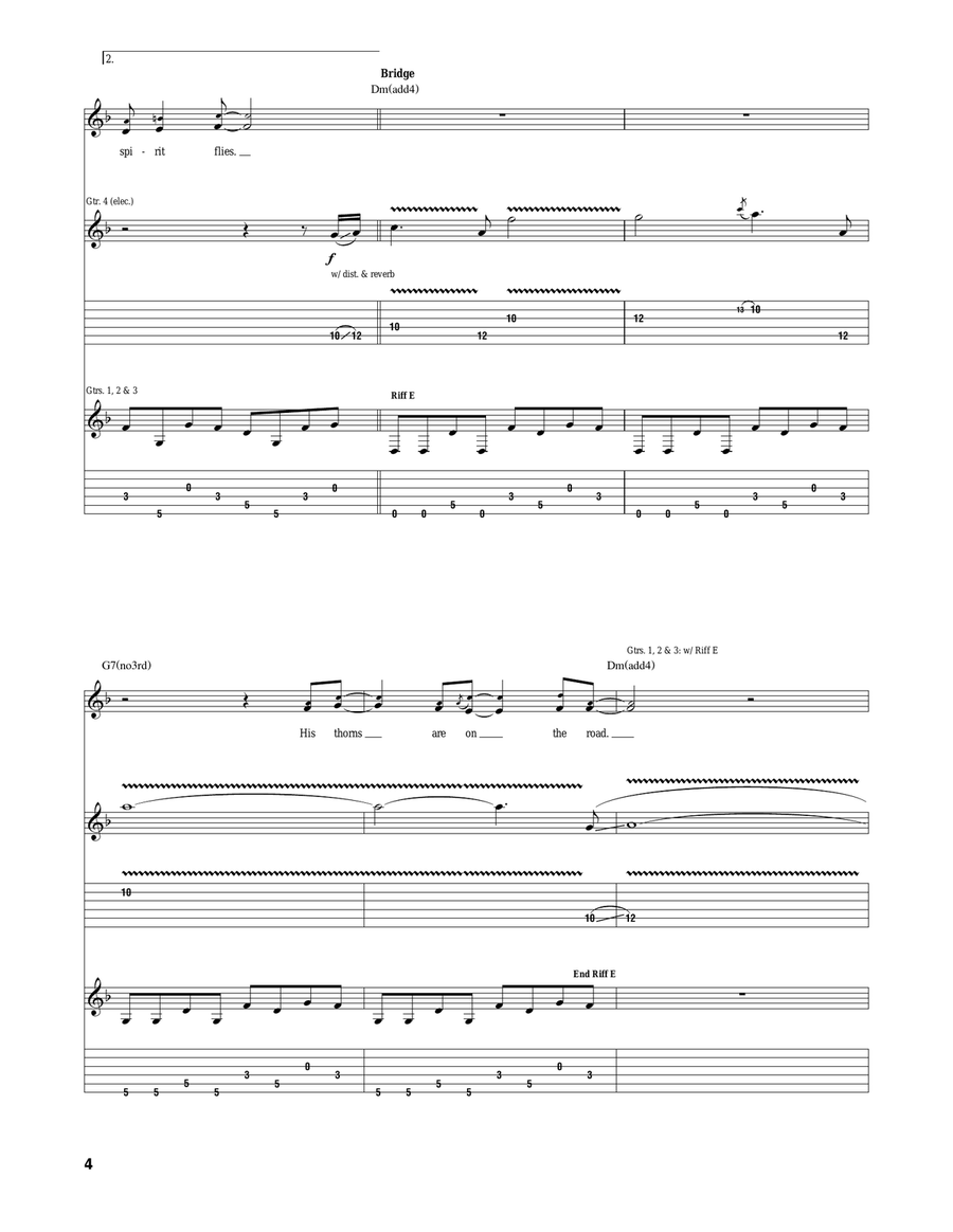 The Hunter The Hunter Acoustic Guitar scores gallery preview page 4