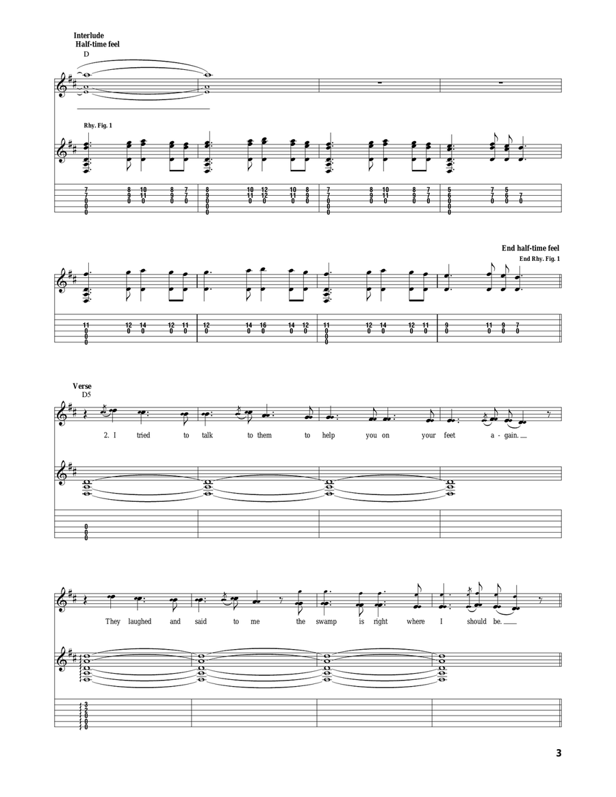 Creature Lives Creature Lives Acoustic Guitar scores gallery preview page 3