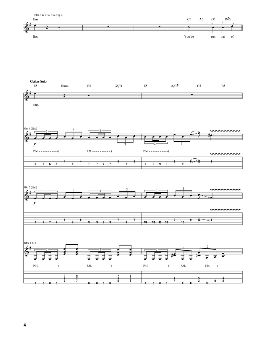 Black Tongue Black Tongue Acoustic Guitar scores gallery preview page 4