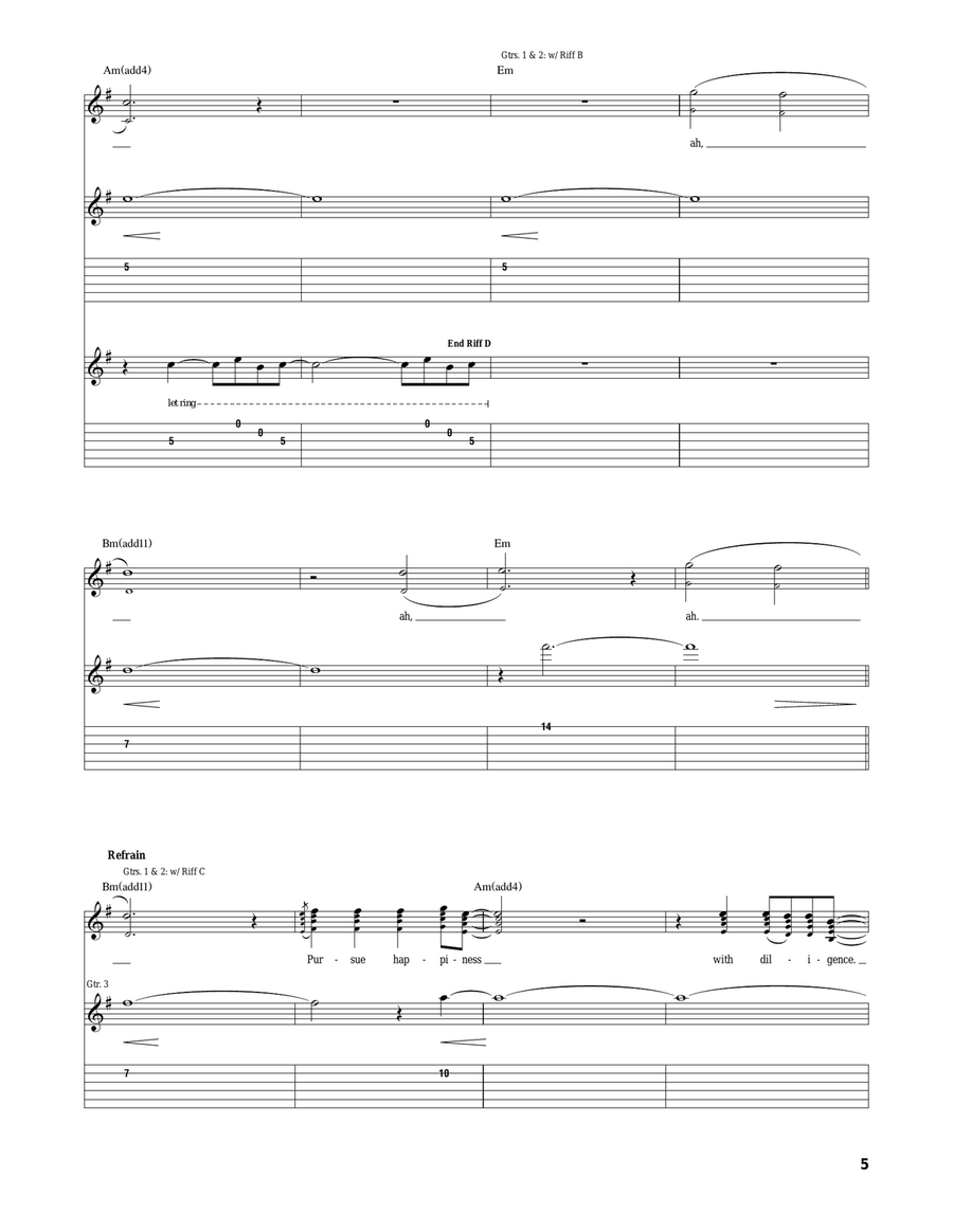 The Sparrow The Sparrow Acoustic Guitar scores gallery preview page 5